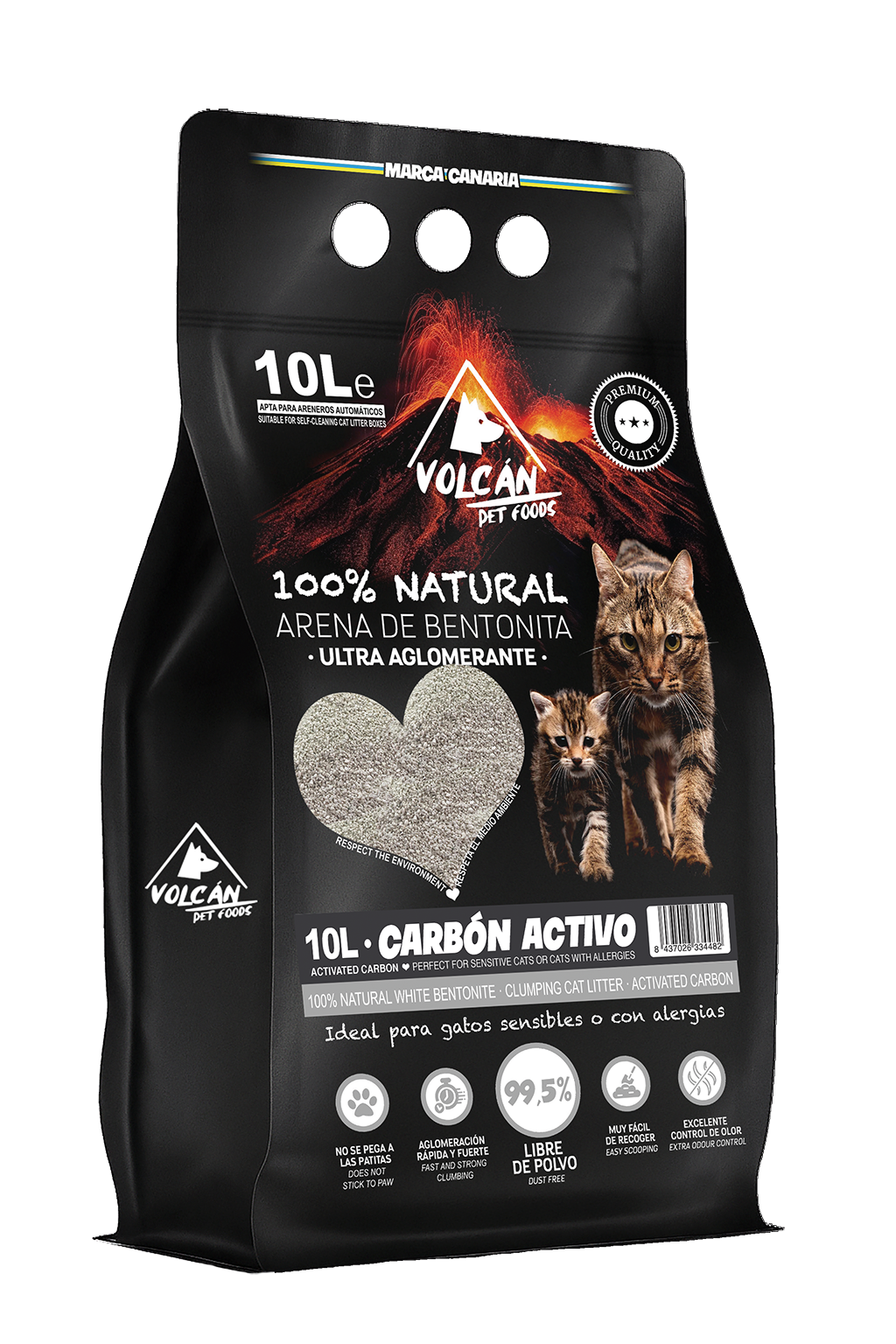 VOLCAN Arena Carbón activo