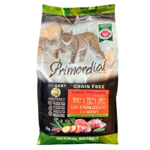 Esterilizado exigent salmón y codorniz