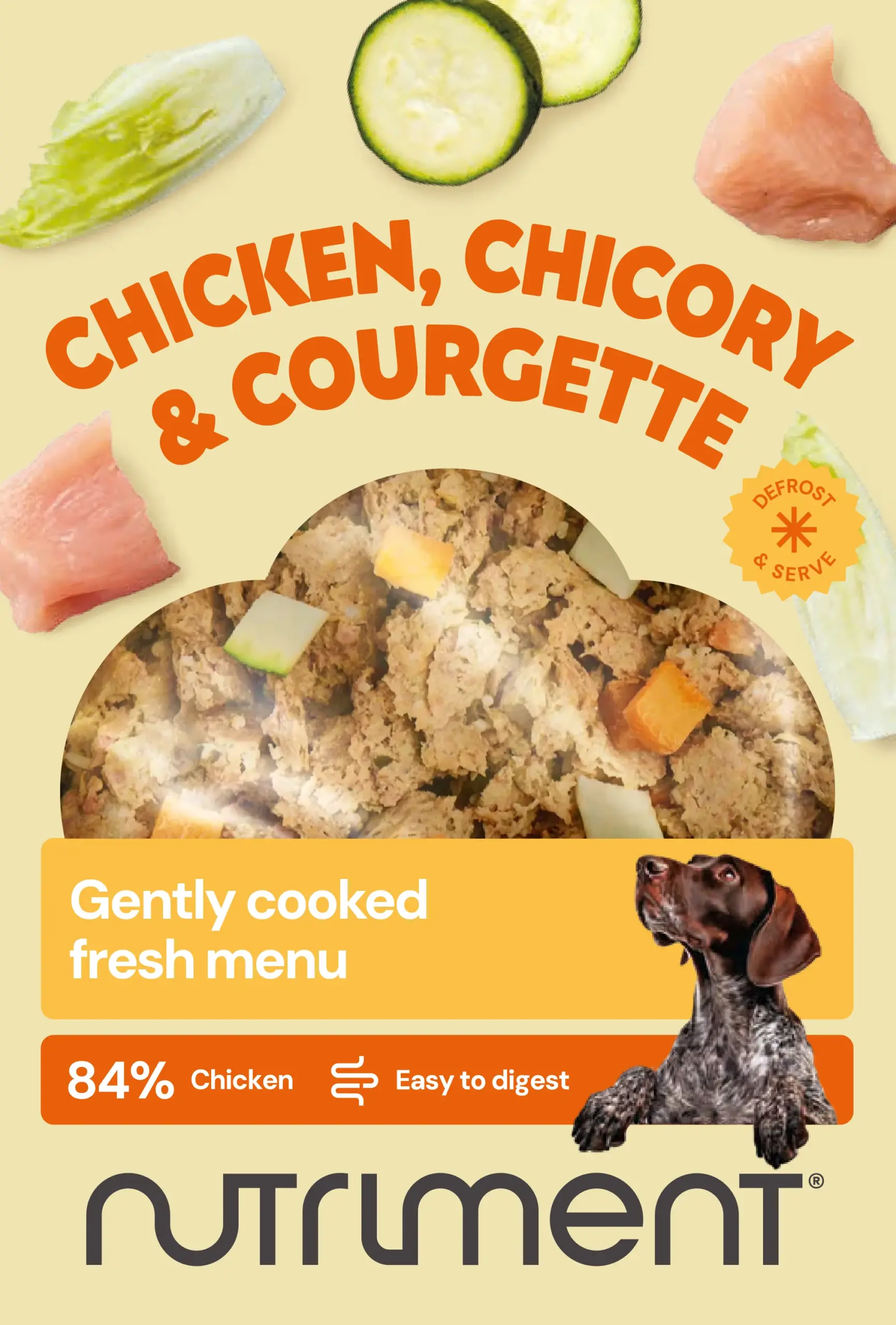 NUTRIMENT Pollo, achicoria y calabacín (cocinado)