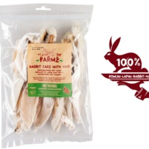 FARMZ Orejas de conejo con pelo (100gr)