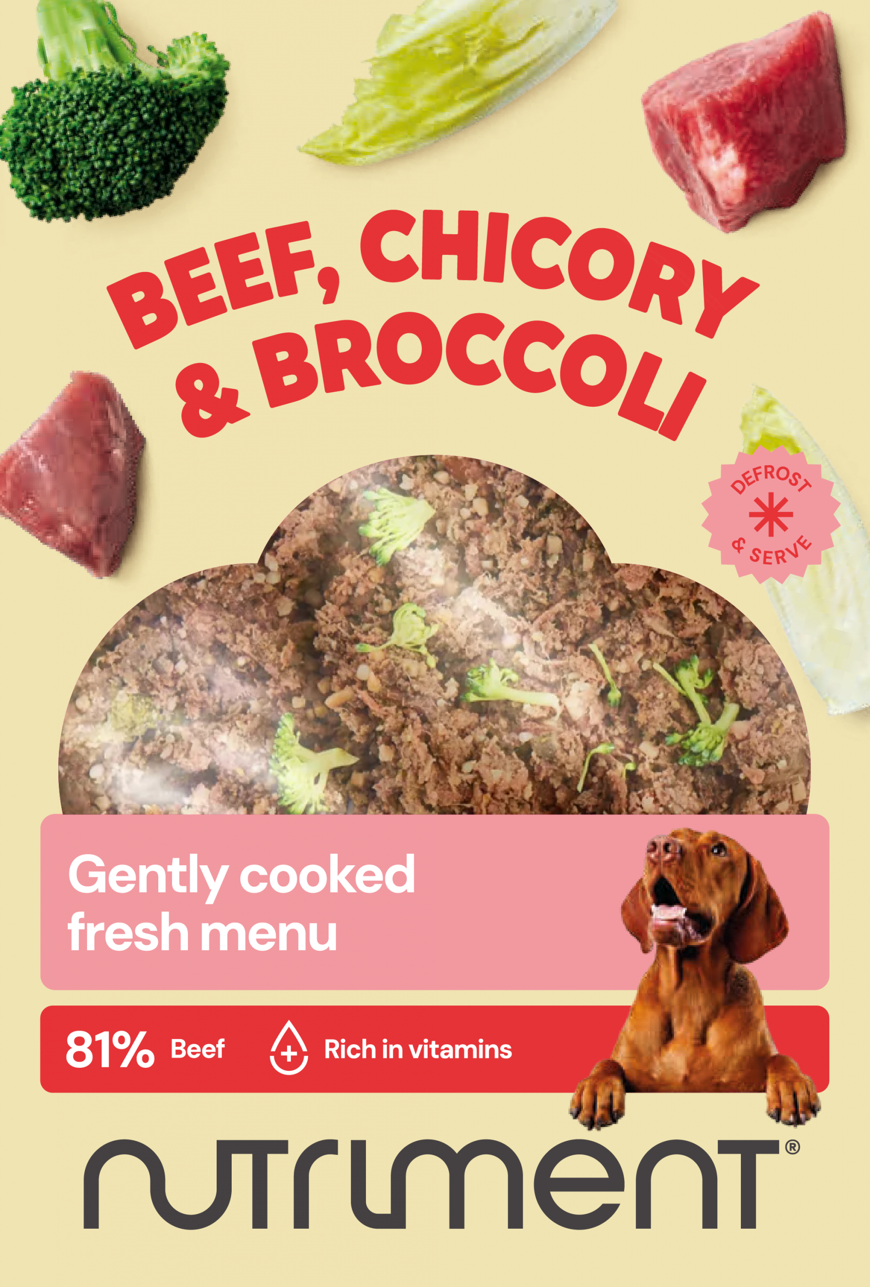 NUTRIMENT Ternera, achicoria y brócoli (cocinado)