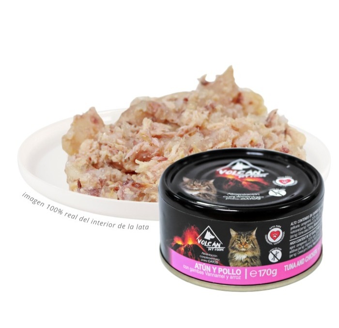 VOLCAN Atún y pollo con gambas vannamei y arroz