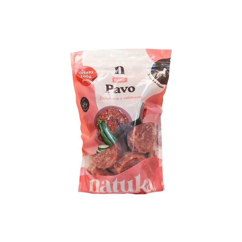 NATUKA Barf Pavo (Medallones 900gr)
