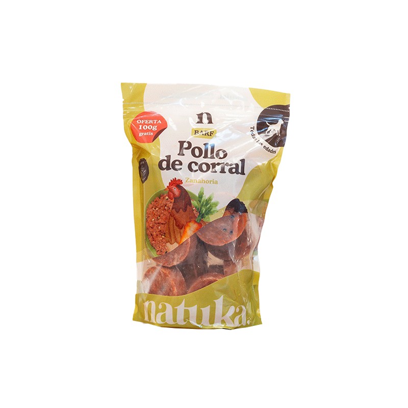 NATUKA Barf Pollo del corral (Medallones 900gr)