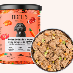 FIDELIS. Ternera con Boniato, Manzana y Brocoli.