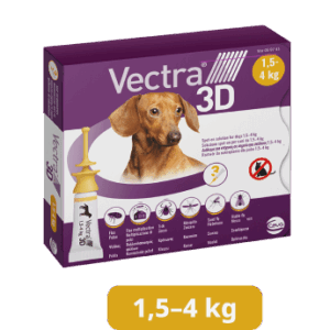 VECTRA 3D. Antiparasitario para perros de 1,4 a 4 kg