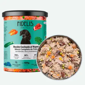 FIDELIS. Pato con Boniato, Pera y Arándanos
