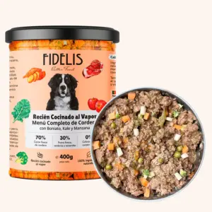 FIDELIS. Cordero con Boniato ,Col Rizada y Manzana