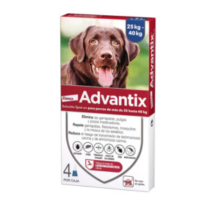 ADVANTIX. Pipetas antiparasitarias 25-40 kg