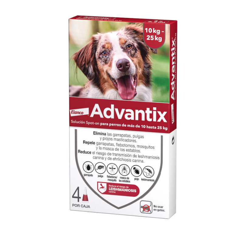 ADVANTIX. Pipetas antiparasitarias10-25 kg