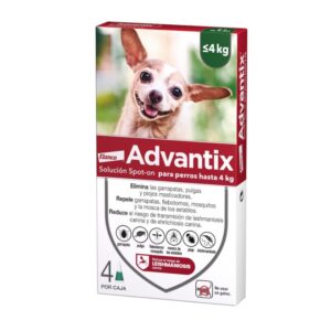 ADVANTIX. Pipetas antiparasitarias 0-4 kg
