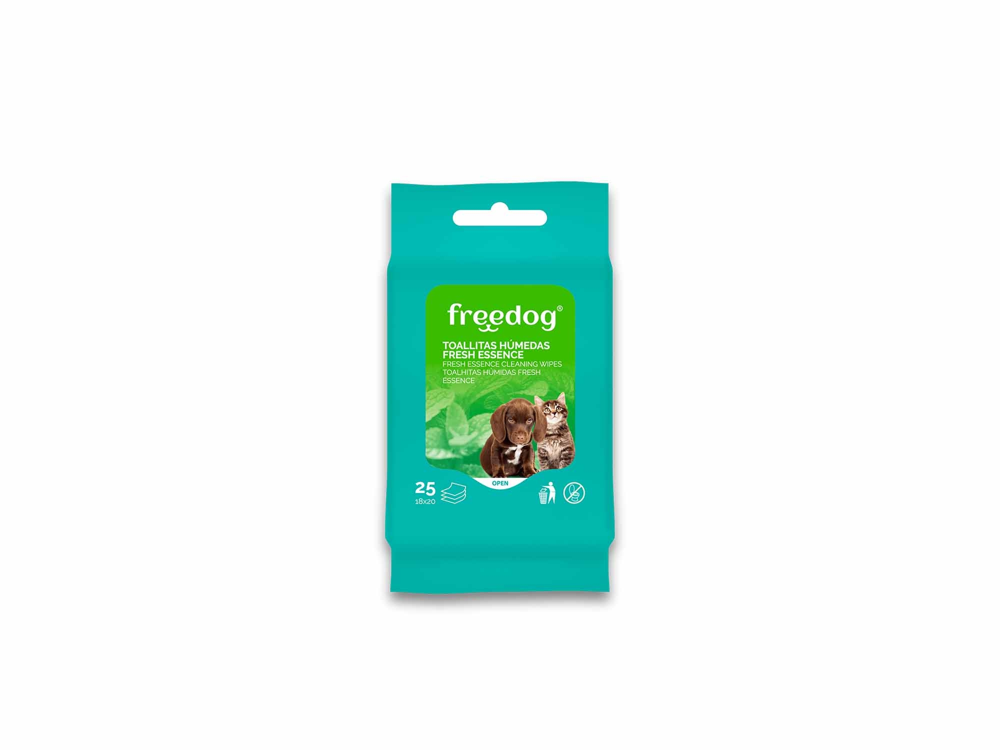 FREEDOG. Toallitas Húmedas Aloe Vera para perros y gatos
