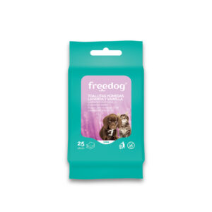 FREEDOG. Toallitas Húmedas Lavanda & Vainilla para perros y gatos